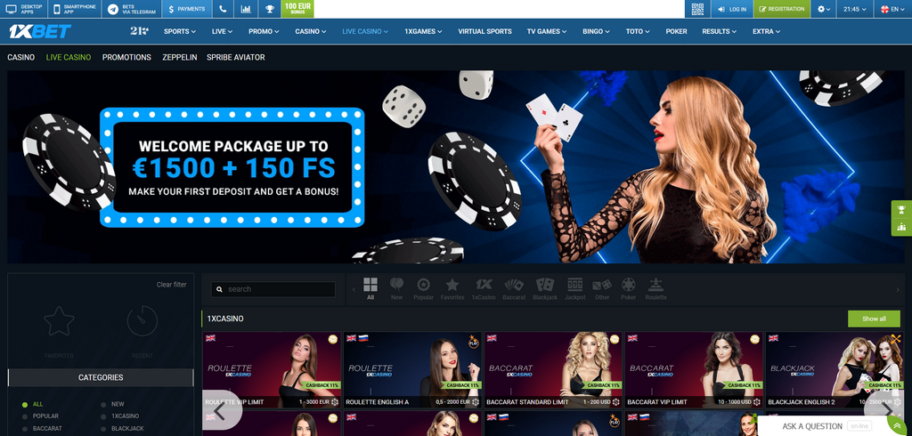 Play JetX at 1xBet Casino Site